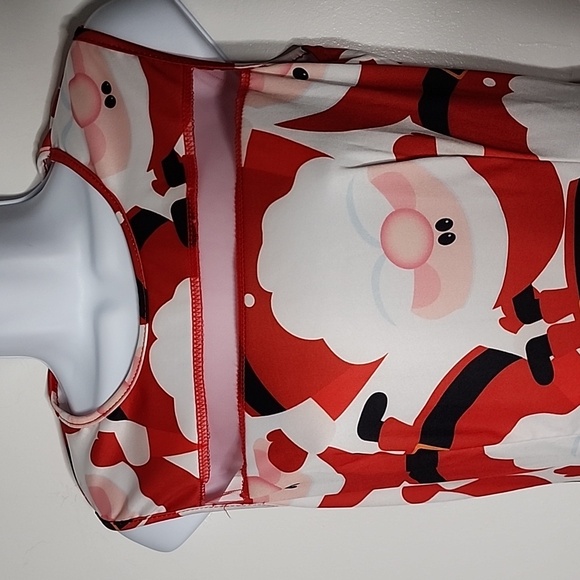 Santa Dress, Lightweight, Great for Christmas in July Party, Red, Black, Size SM - Picture 3 of 7